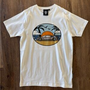 White Sunset Graphic Tee